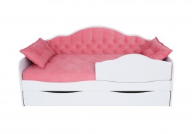 Кровать 180 серии Иллюзия Лайт 1 ящик 89 Розовый (подушки) в Ачинске - achinsk.katalogmebeli.com | фото