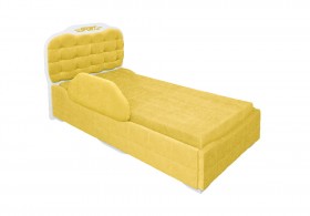 Кровать 190 Атлет Lux 74 Жёлтый (мягкий бортик) в Ачинске - achinsk.katalogmebeli.com | фото