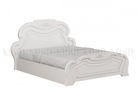 Кровать 1,4м Александрина (Белый/Белый глянец) в Ачинске - achinsk.katalogmebeli.com | фото 1