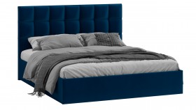 Кровать без ПМ «Эмбер» Велюр Confetti/Blue в Ачинске - achinsk.katalogmebeli.com | фото