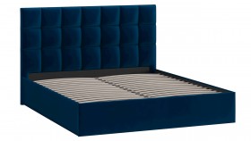 Кровать без ПМ «Эмбер» Велюр Confetti/Blue в Ачинске - achinsk.katalogmebeli.com | фото 3