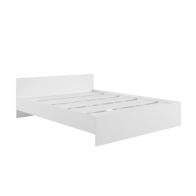 Кровать без ящ. М1600 Мадера Белый в Ачинске - achinsk.katalogmebeli.com | фото