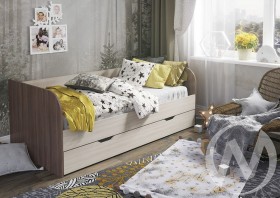 Кровать детская Балли 2-х уровневая (шимо темный/шимо светлый) в Ачинске - achinsk.katalogmebeli.com | фото