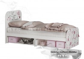 Кровать детская с ящиками КР-10 Малибу в Ачинске - achinsk.katalogmebeli.com | фото 2