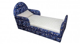 Кровать детская Соня (Печать Панда синий., 1 категория) в Ачинске - achinsk.katalogmebeli.com | фото 1