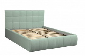 Кровать "Диана" ш. 1400 (Н=1010мм) (жаккард шоколад) в Ачинске - achinsk.katalogmebeli.com | фото