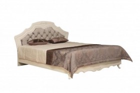 Кровать двойная "Кантри" (вудлайн кремовый/патина/ортопед/1820) в Ачинске - achinsk.katalogmebeli.com | фото