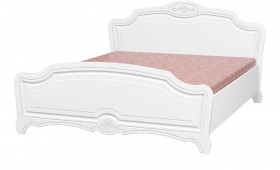 Кровать двойная 1400х2000 (комплект) Лотос (Белый/Белый Глянец) в Ачинске - achinsk.katalogmebeli.com | фото