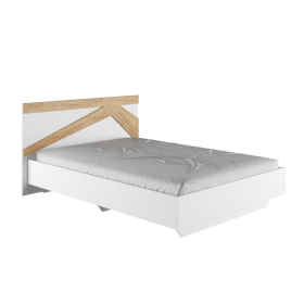 Кровать двухспальная 1,4м Теодора (белый/дуб крафт золотой) в Ачинске - achinsk.katalogmebeli.com | фото