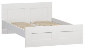 Кровать двухспальная Сириус 1600мм белый в Ачинске - achinsk.katalogmebeli.com | фото 1