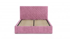 Кровать Гамма ш. 1400 (без основания для хранения) (велюр тенерифе розовый) в Ачинске - achinsk.katalogmebeli.com | фото 2