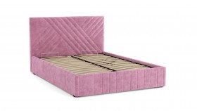 Кровать Гамма ш. 1400 (без основания для хранения) (велюр тенерифе розовый) в Ачинске - achinsk.katalogmebeli.com | фото 3