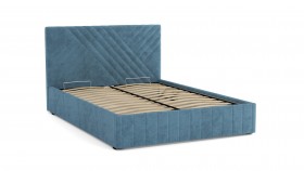 Кровать Гамма ш. 1400 (с основанием для хранения) (велюр тенерифе дасти блю) в Ачинске - achinsk.katalogmebeli.com | фото 2