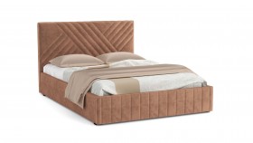 Кровать Гамма ш. 1400 (с основанием для хранения) (велюр тенерифе корица) в Ачинске - achinsk.katalogmebeli.com | фото