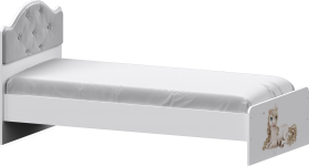 Кровать Каспер с мягкой спинкой и фотопечатью (800х1900) Белый в Ачинске - achinsk.katalogmebeli.com | фото