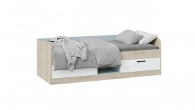 Кровать комбинированная «Оливер» Дуб крафт серый/Белый/Серо-голубой в Ачинске - achinsk.katalogmebeli.com | фото
