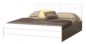Кровать Корсика-1 1.6 (Венге/Белый глянец) в Ачинске - achinsk.katalogmebeli.com | фото