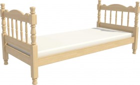 Кровать одинарная Аленка из массива сосны 800*1890 Сосна в Ачинске - achinsk.katalogmebeli.com | фото 3