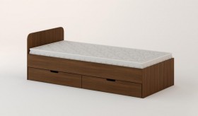 Кровать с ящиками 900 (Орех темный) в Ачинске - achinsk.katalogmebeli.com | фото