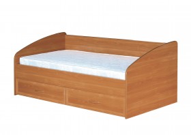 Кровать с ящиками с задней спинкой 900-1 без матраса Вишня Оксфорд в Ачинске - achinsk.katalogmebeli.com | фото