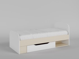 Кровать Санни 1650х750 (Белый/корпус Клен) в Ачинске - achinsk.katalogmebeli.com | фото