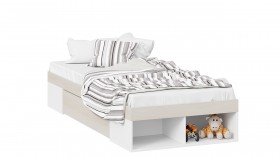 Кровать «Сканди» с ящиком Дуб Гарден/Белый в Ачинске - achinsk.katalogmebeli.com | фото