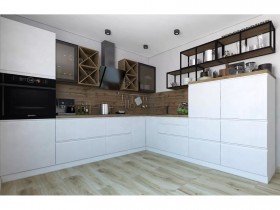 Модульная кухня Бронкс 1,8 м (Кварц) в Ачинске - achinsk.katalogmebeli.com | фото 5