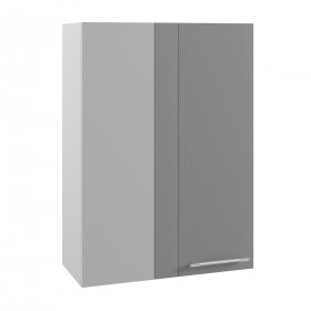Лофт ВПУ 650 шкаф верхний угловой высокий (Бетон светлый/корпус Серый) в Ачинске - achinsk.katalogmebeli.com | фото