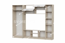 Мебель для гостиной МГС 3 Исполнение 1 Дуб Сонома / Белый в Ачинске - achinsk.katalogmebeli.com | фото 3