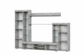 Мебель для гостиной МГС 5 Цемент светлый / Белый в Ачинске - achinsk.katalogmebeli.com | фото 4