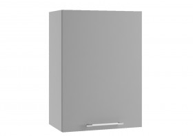 Монца ВП 500 шкаф верхний высокий (Белый софт/корпус Серый) в Ачинске - achinsk.katalogmebeli.com | фото