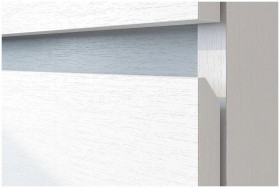 Модульная система "Токио" Пенал двухстворчатый Белый текстурный / Белый текстурный в Ачинске - achinsk.katalogmebeli.com | фото 3
