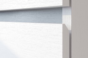 Модульная система "Токио" Тумба прикроватная Белый текстурный / Белый текстурный в Ачинске - achinsk.katalogmebeli.com | фото 4