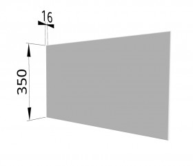 Панель торцевая (для шкафа горизонтального глубокого) ГПГ Ройс (Белый софт) в Ачинске - achinsk.katalogmebeli.com | фото