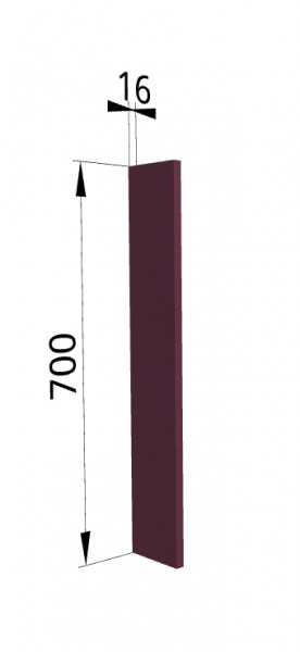 Панель торцевая ПТ 400 Квадро (для шкафа торцевого верхнего) Виноград в Ачинске - achinsk.katalogmebeli.com | фото