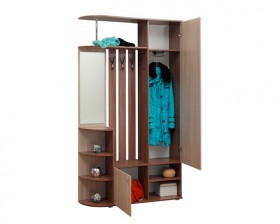 Шкаф комбинированный "Кармен - 7" (венге / вудлайн кремовый / зеркало) Вариант №1 в Ачинске - achinsk.katalogmebeli.com | фото 5
