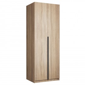 Шкаф 2-х дверный Локер "гармошка" Дуб Сонома (штанга) в Ачинске - achinsk.katalogmebeli.com | фото 1