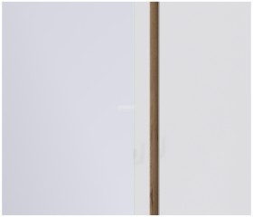 Веста СБ-2258 Шкаф 3х дверный с зеркалом Дуб Бунратти/Белый глянец в Ачинске - achinsk.katalogmebeli.com | фото 2