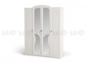 Шкаф 4-створчатый Мария (Белый глянец) в Ачинске - achinsk.katalogmebeli.com | фото