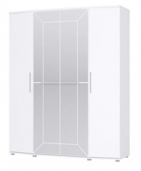 Шкаф 4х дверный Амели 1805 Белый в Ачинске - achinsk.katalogmebeli.com | фото