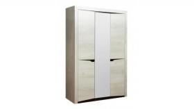 Шкаф для одежды "Лючия" (3-х дв.) (венге / белый) в Ачинске - achinsk.katalogmebeli.com | фото