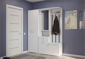 шкаф для одежды Домино 600 Белый в Ачинске - achinsk.katalogmebeli.com | фото 3