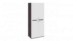 Шкаф для одежды с 2-мя дверями «Фьюжн» Белый глянец/Венге Линум в Ачинске - achinsk.katalogmebeli.com | фото