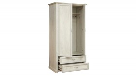Шкаф для одежды "Сохо" (бетон пайн белый/2 ящика/зеркало) в Ачинске - achinsk.katalogmebeli.com | фото 3