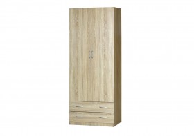 Шкаф для платья и белья 2-х дверный без зеркала Дуб Сонома в Ачинске - achinsk.katalogmebeli.com | фото