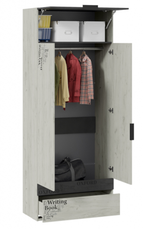 Шкаф комбинированный для одежды «Оксфорд-2» в Ачинске - achinsk.katalogmebeli.com | фото 2