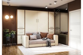 Шкаф-кровать с диваном Злата в Ачинске - achinsk.katalogmebeli.com | фото