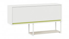 Шкаф навесной «Сканди» Дуб Гарден/Белый/Зеленый в Ачинске - achinsk.katalogmebeli.com | фото
