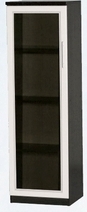 Шкаф нижний со стеклодверью ДЛЯ ГОСТИНОЙ ШНС-450 Венге/Дуб выбеленный в Ачинске - achinsk.katalogmebeli.com | фото