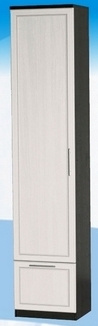 Шкаф высокий с ящиком ДЛЯ ГОСТИНОЙ ШВЯ-450 Венге/Дуб выбеленный в Ачинске - achinsk.katalogmebeli.com | фото